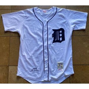 DETROIT TIGERS AL KALINE #6 MITCHELL & NESS JERSEY